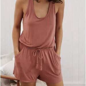 Aerie Romper Crochet Back - Size XL